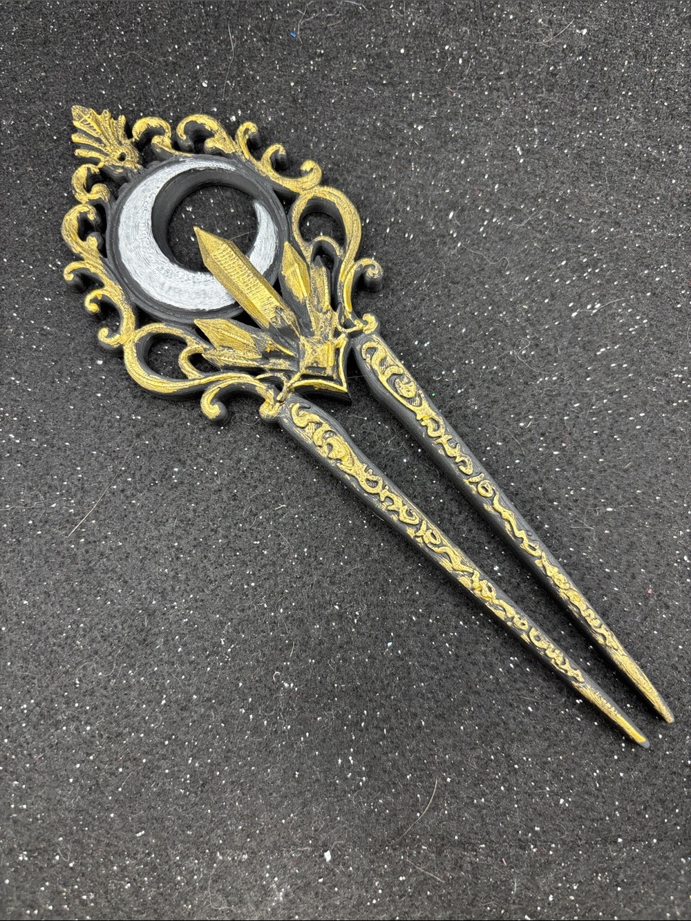 Moon Crystal Hair Fork - Picture 4 of 5